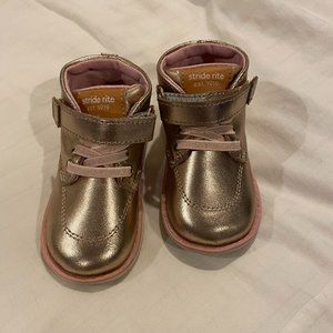 Stride Rite Toddler Fashion Boot, Rose Gold, Size 5.5 Wide